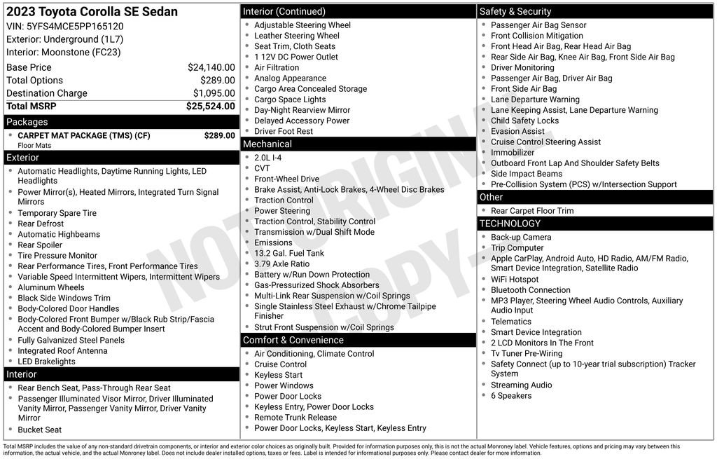 Used 2023 Gray Toyota SE image 21