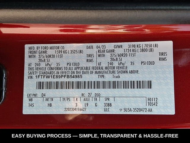 Used 2023 Red Ford Lariat image 30
