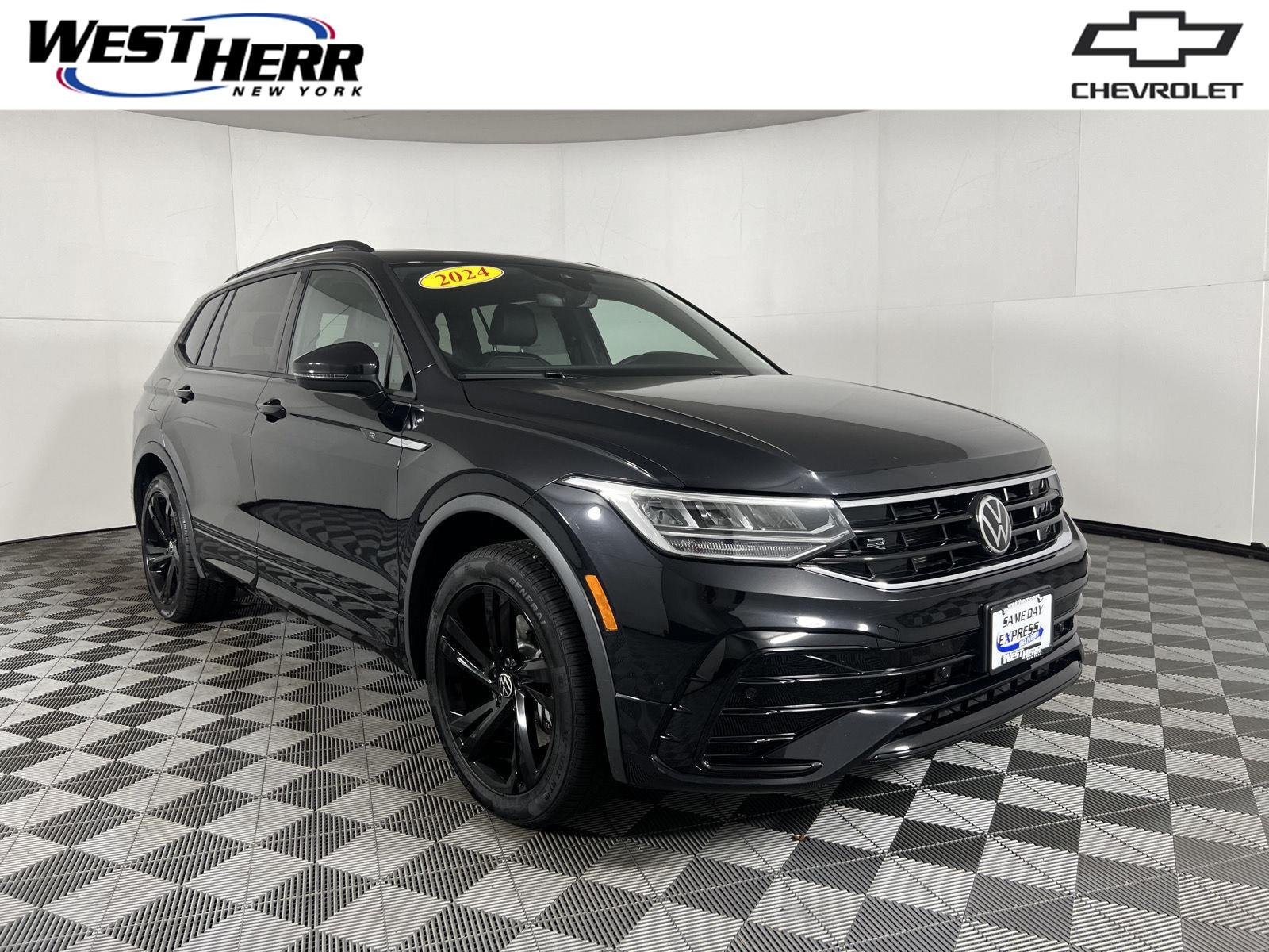 Used 2024 Deep Black Pearl Volkswagen SE R-Line Black image 1