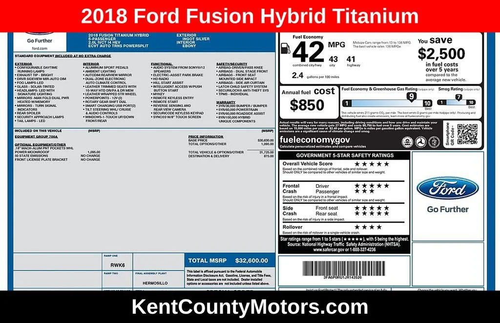 2018 Ford Fusion Titanium's photo