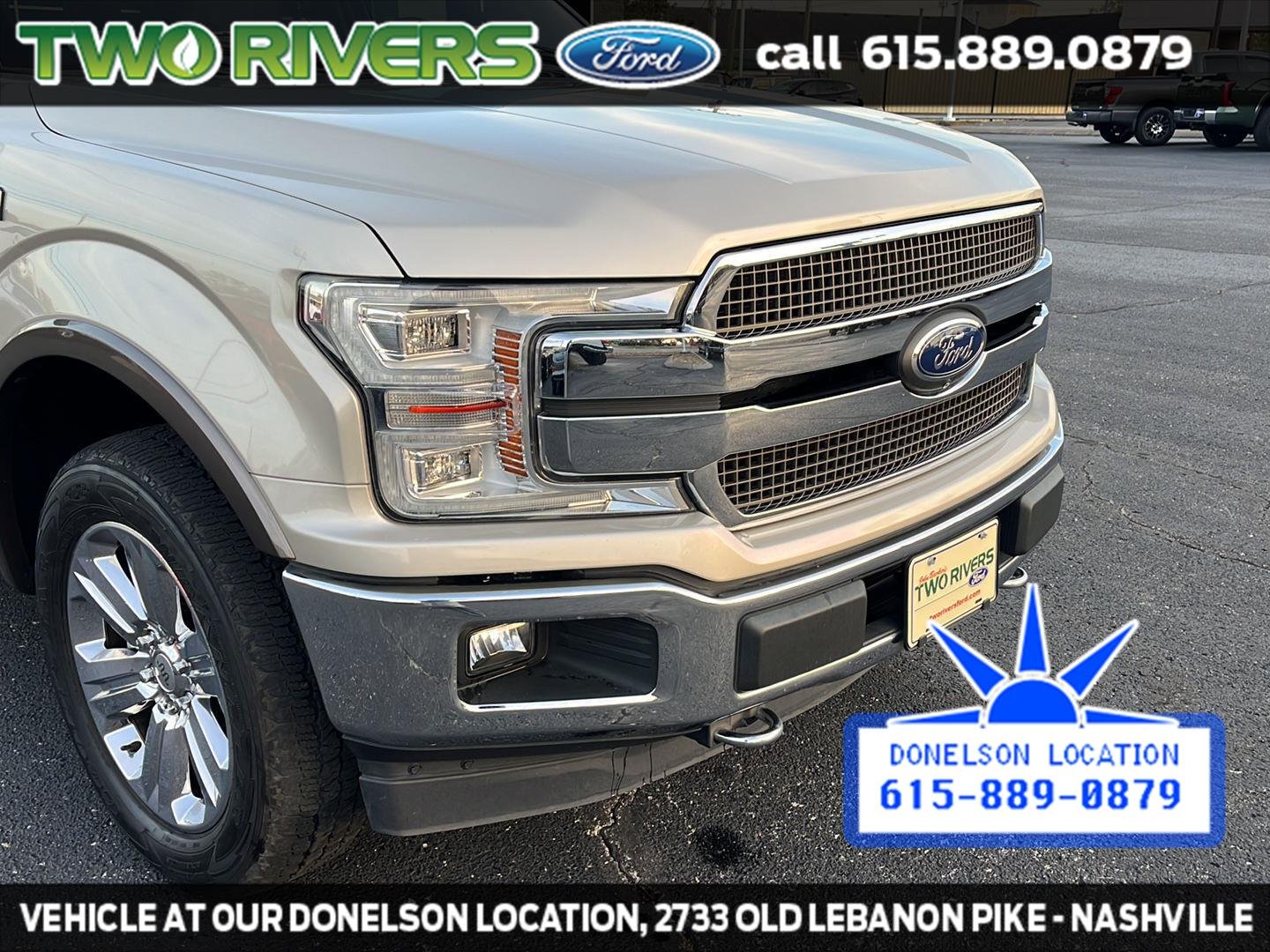 Used 2018 White Gold/Stone Gray Ford King Ranch image 18