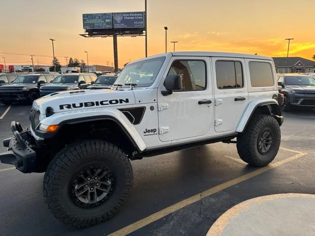Used 2024 Bright White Clearcoat Jeep Rubicon 392 image 3