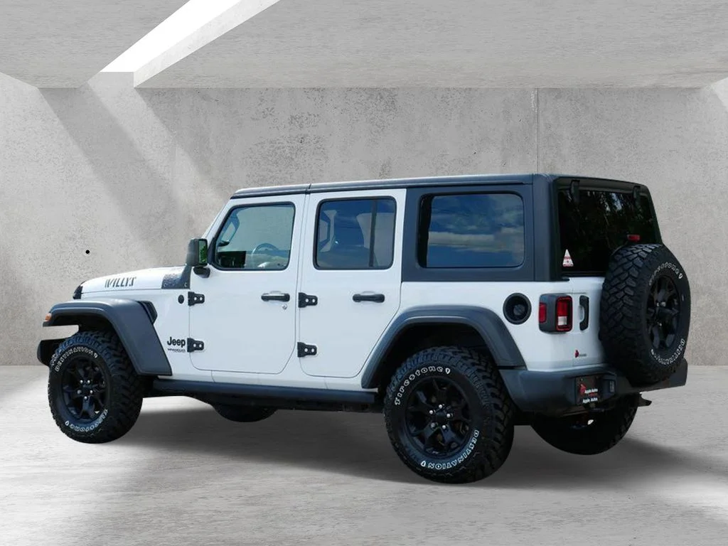 Certified Used 2021 White Jeep Unlimited Willys image 4