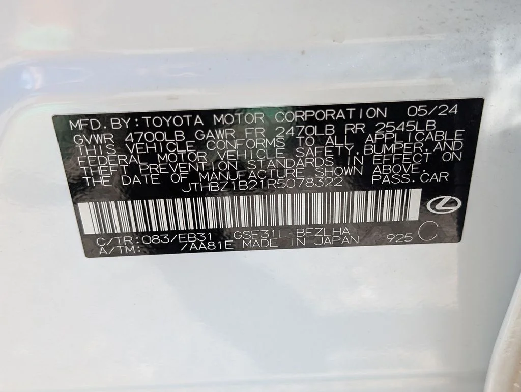 Used 2024 White Lexus 350 F SPORT image 26
