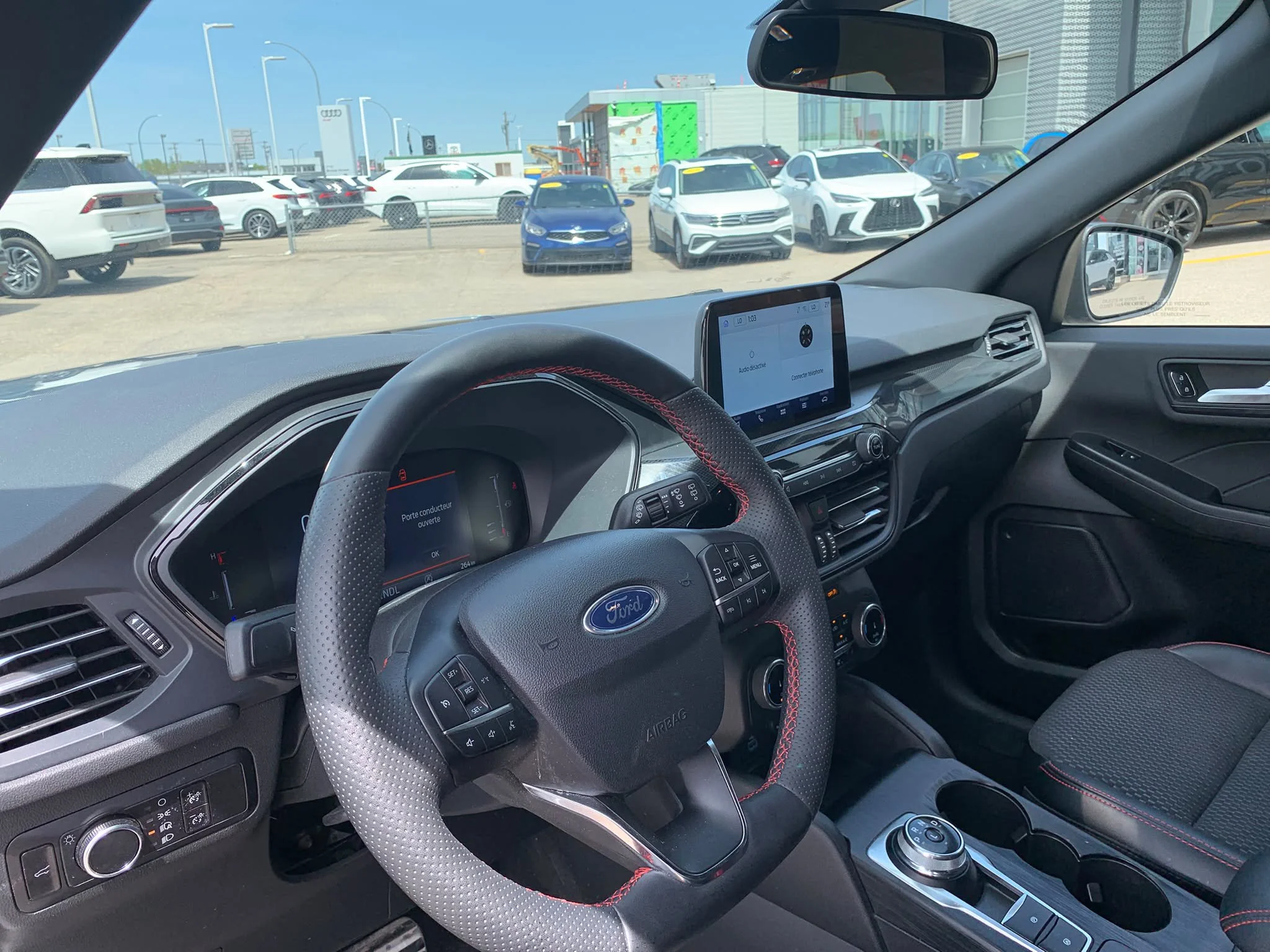 Certified Used 2023 Iconic Silver Metallic Ford ST-Line AWD*Remote Start | Htd Seats | Htd Wheel | Blind Spot Detection | Lane Keep Assist | CarPlay image 6