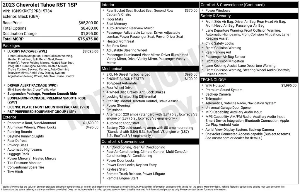Used 2023 Black Chevrolet RST image 6