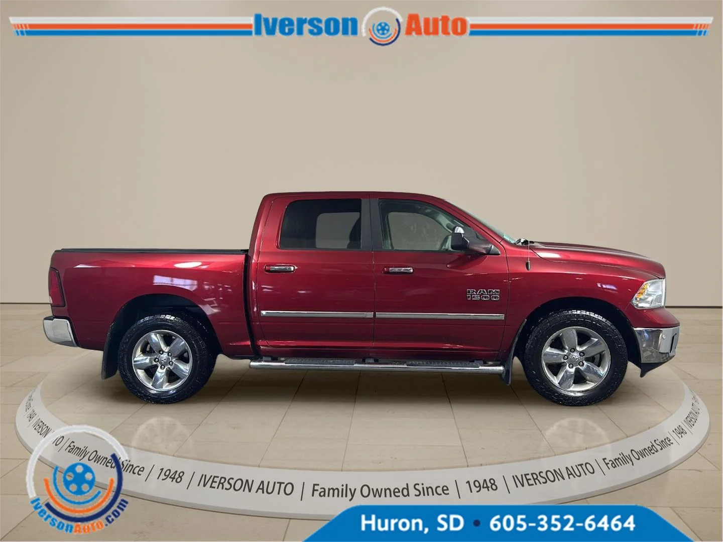 Used 2014 Deep Cherry Red Crystal Pearlcoat Ram Big Horn image 11