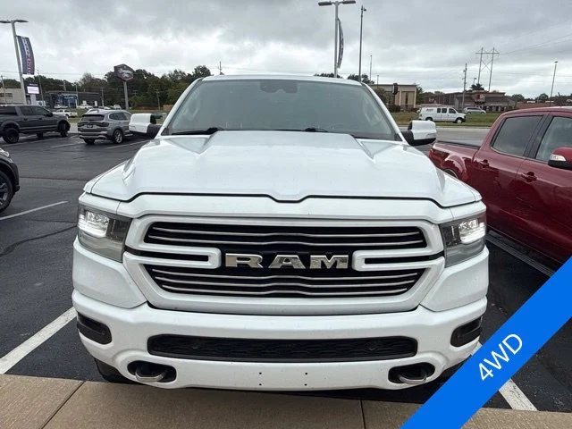 Used 2021 Bright White Clearcoat Ram Laramie image 2
