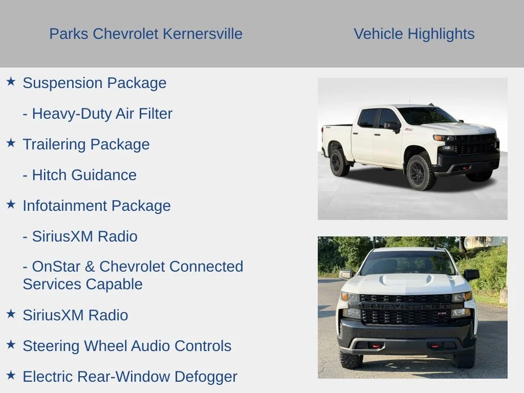 Used 2021 White Chevrolet Custom Trail Boss image 31
