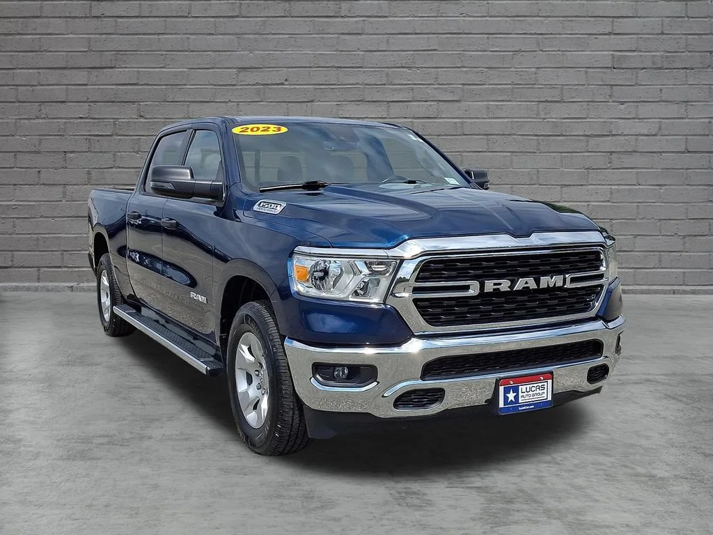 Used 2023 Patriot Blue Pearlcoat Ram Big Horn image 2