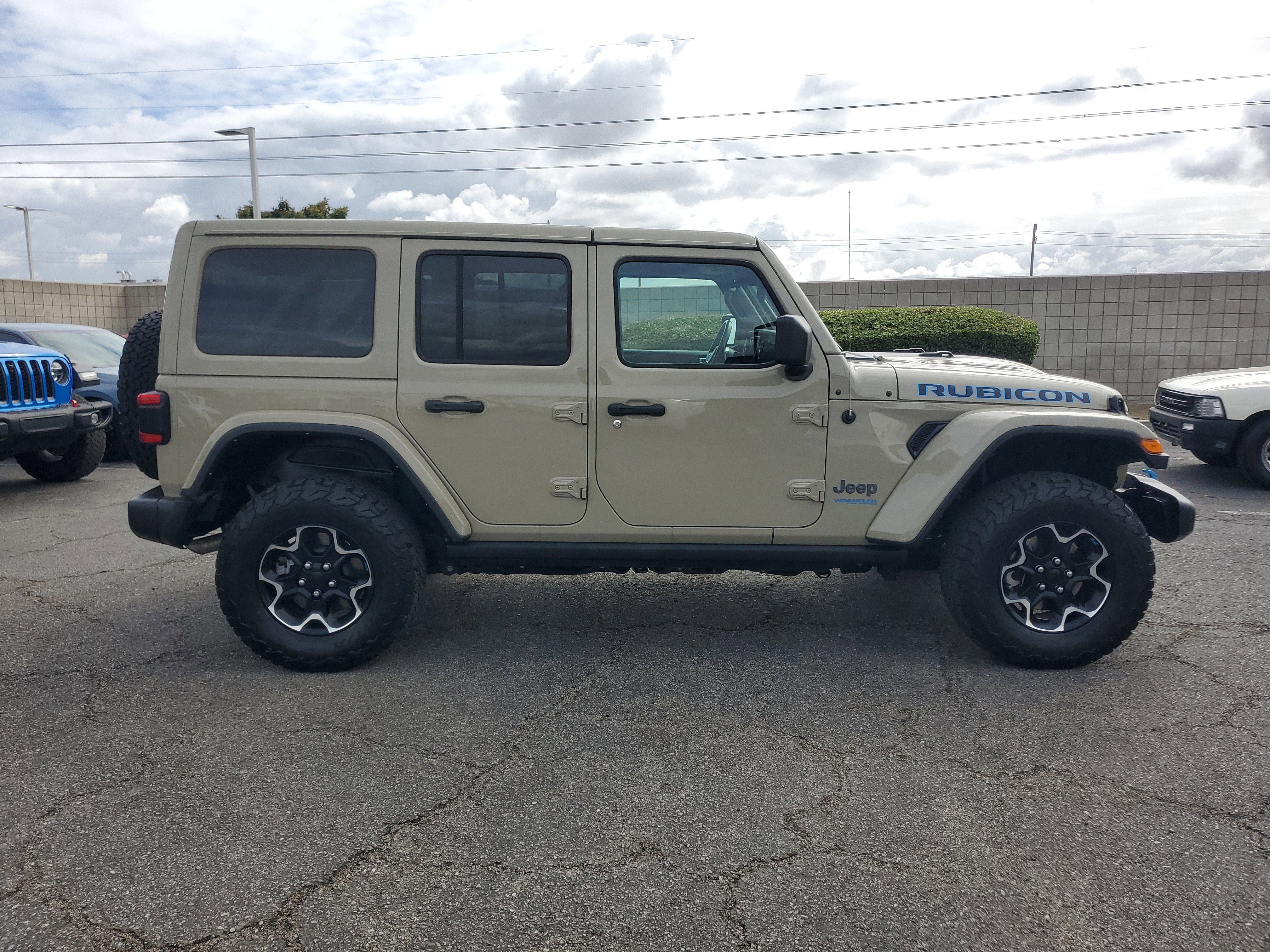 Certified 2022 Jeep Wrangler Unlimited Rubicon 4XE with VIN 1C4JJXR6XNW230490 for sale in Ontario, CA