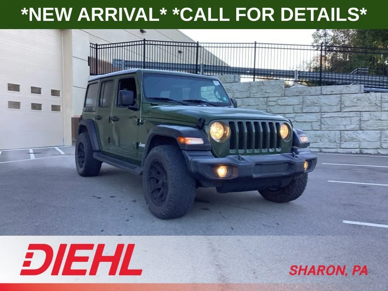 Used 2021 Green Jeep Unlimited Sport S image 1