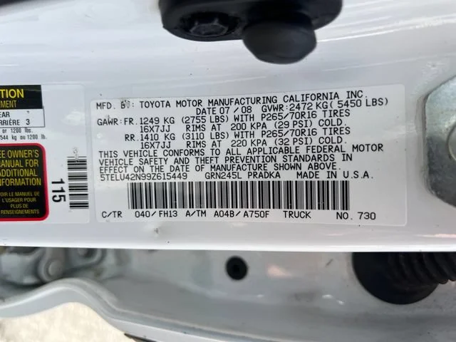 Used 2009 Super White Toyota  image 17