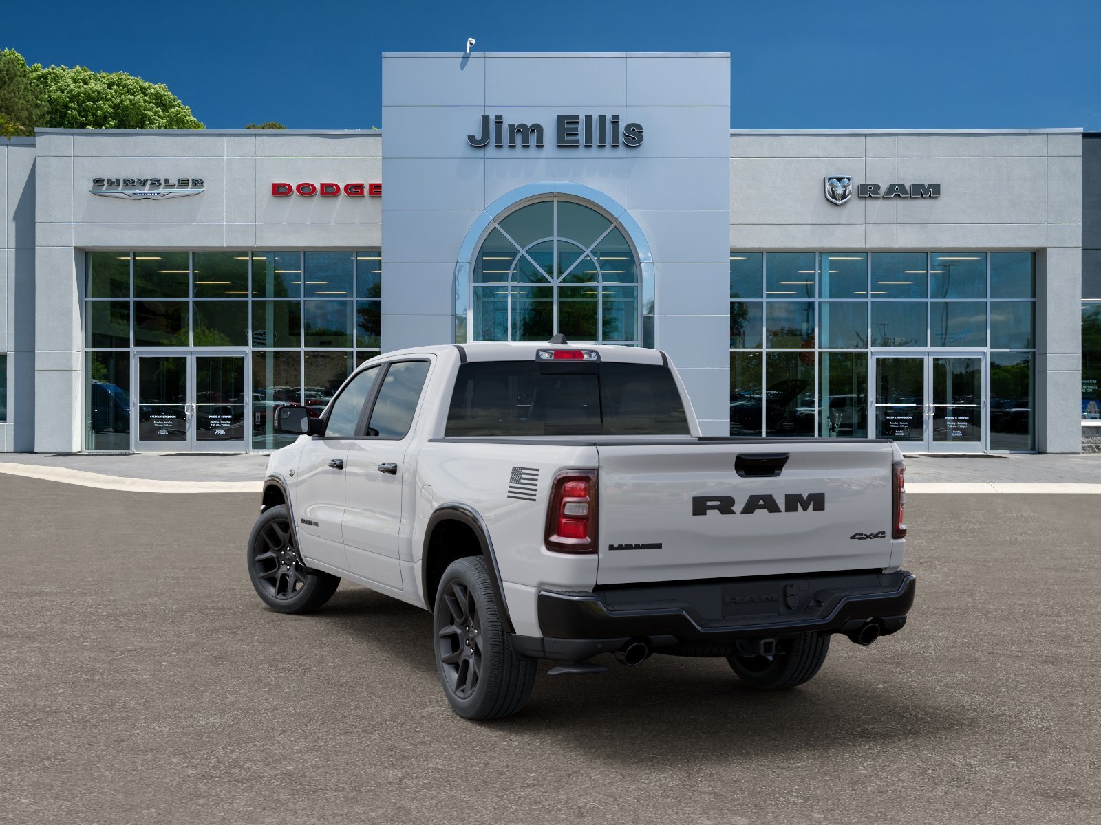 New 2026 Bright White Clear-Coat Exterior Paint RAM Laramie image 29
