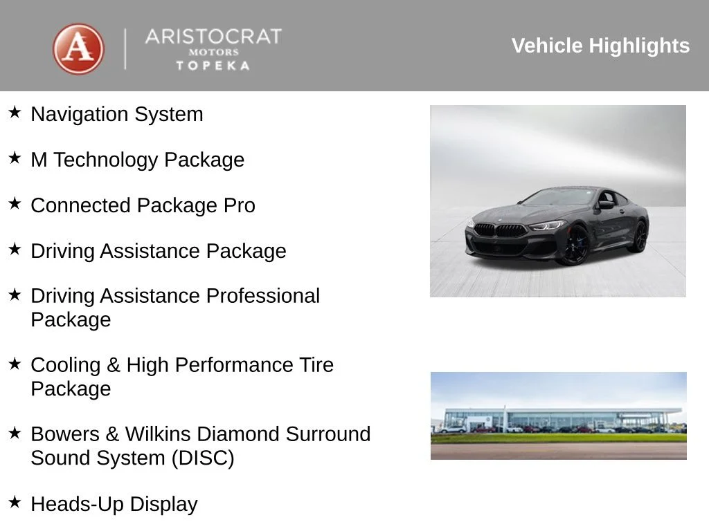 Used 2022 BMW 8 Series M850i with VIN WBABC4C07NCH81916 for sale in Kansas City