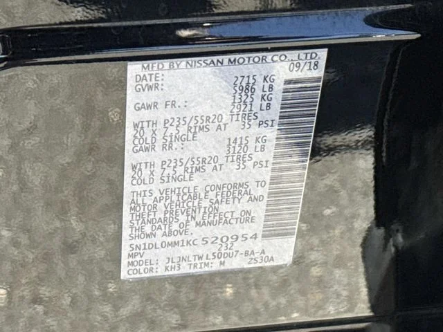 Used 2019 Black INFINITI LUXE image 30