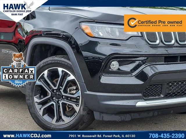 Certified Used 2022 Black Jeep Limited image 3