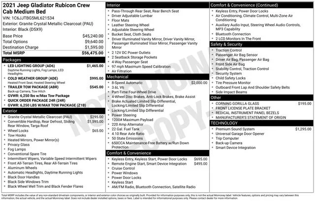 Used 2021 Gray Jeep Rubicon image 9