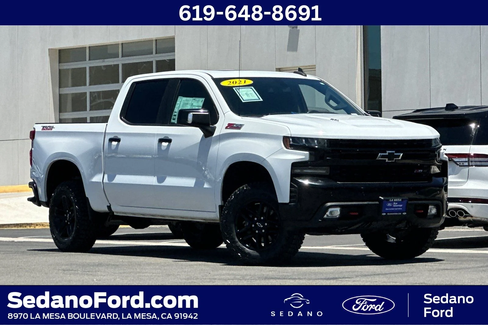 Certified Used 2021 Summit White Chevrolet LT Trail Boss image 1