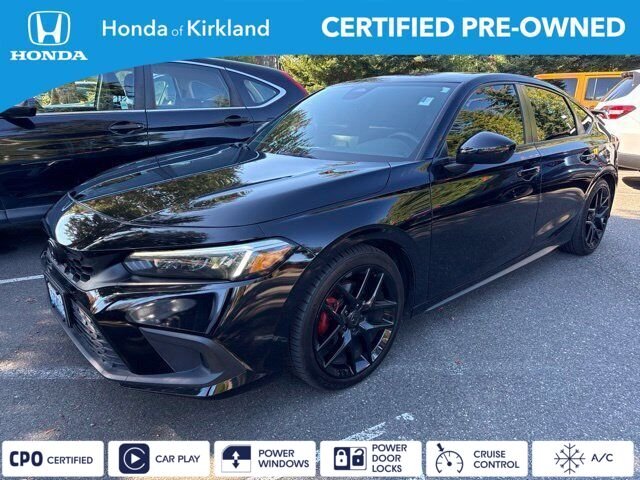 Certified Used 2022 Crystal Black Pearl Honda Sport image 1