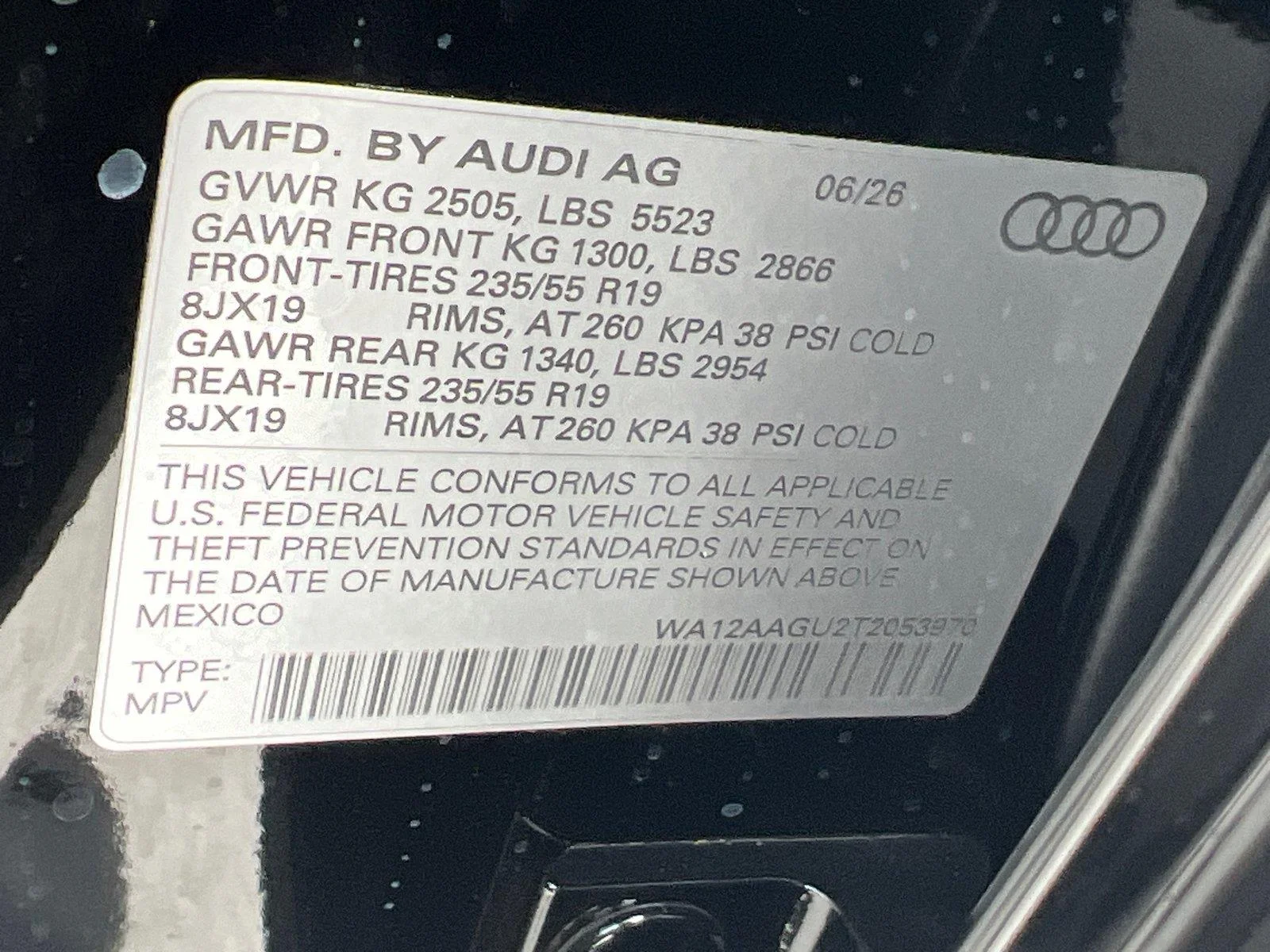 New 2026 Mythos Black Metallic Audi Premium Plus image 27