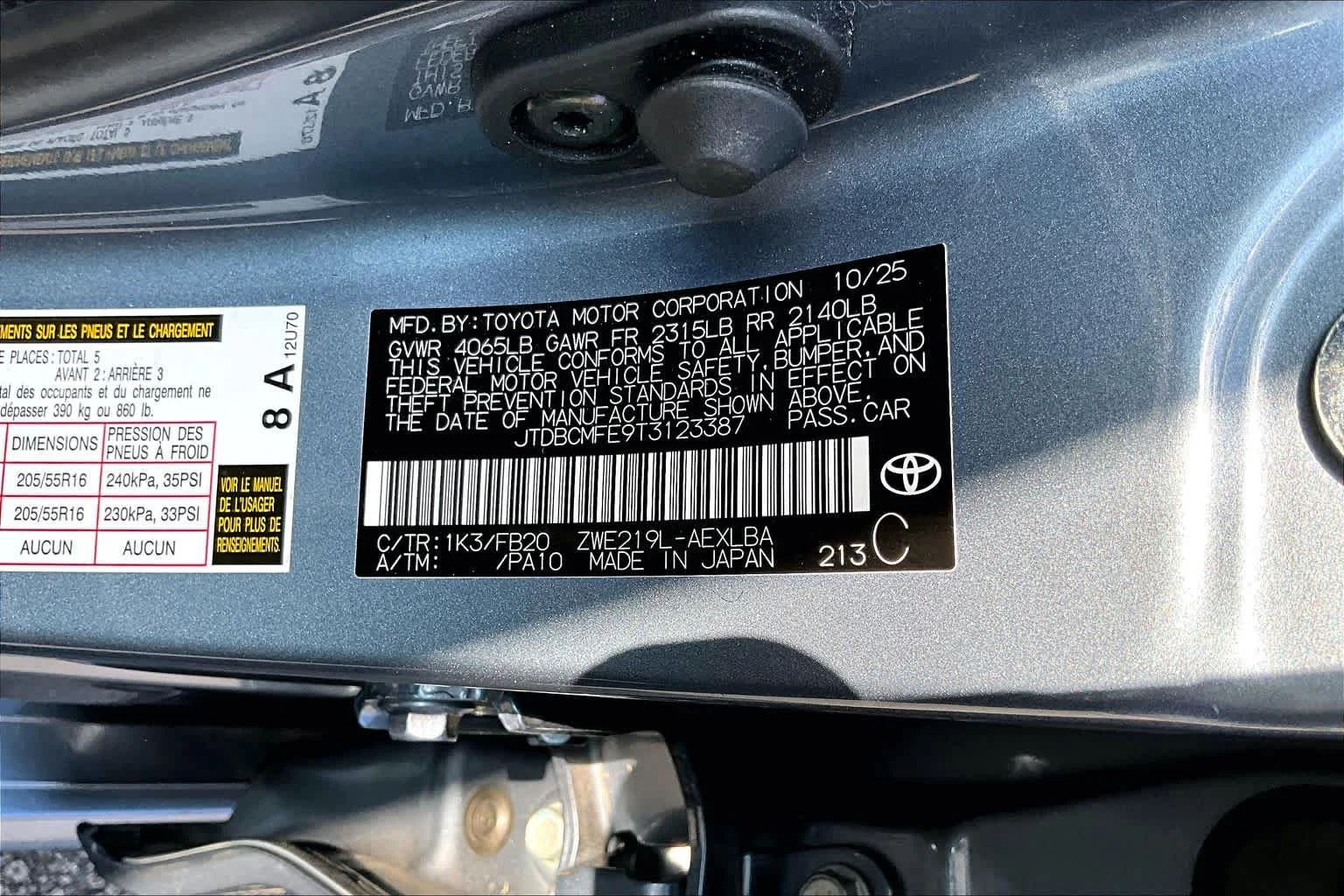 Used 2026 Celestite Toyota Hybrid LE image 34