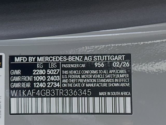 New 2026 MANUFAKTUR Alpine Grey Mercedes-Benz C 300 image 62