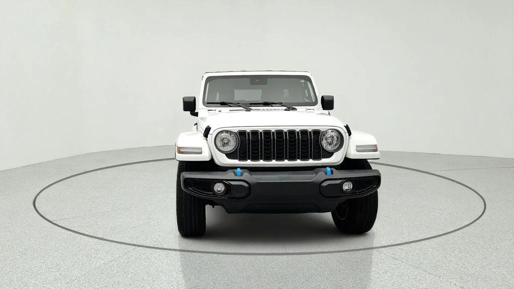 Used 2024 Bright White Clearcoat Jeep Sport S 4x4 w/ Convenience Group & Black Hard Top image 2