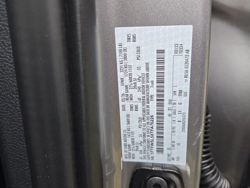 New 2026 Iconic Silver Metallic Ford Lariat® image 6