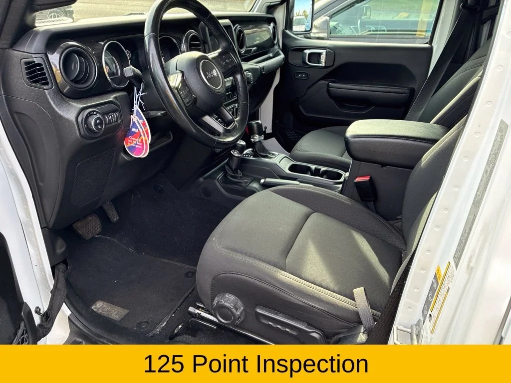 Used 2022 Bright White Clearcoat Jeep Sport image 4