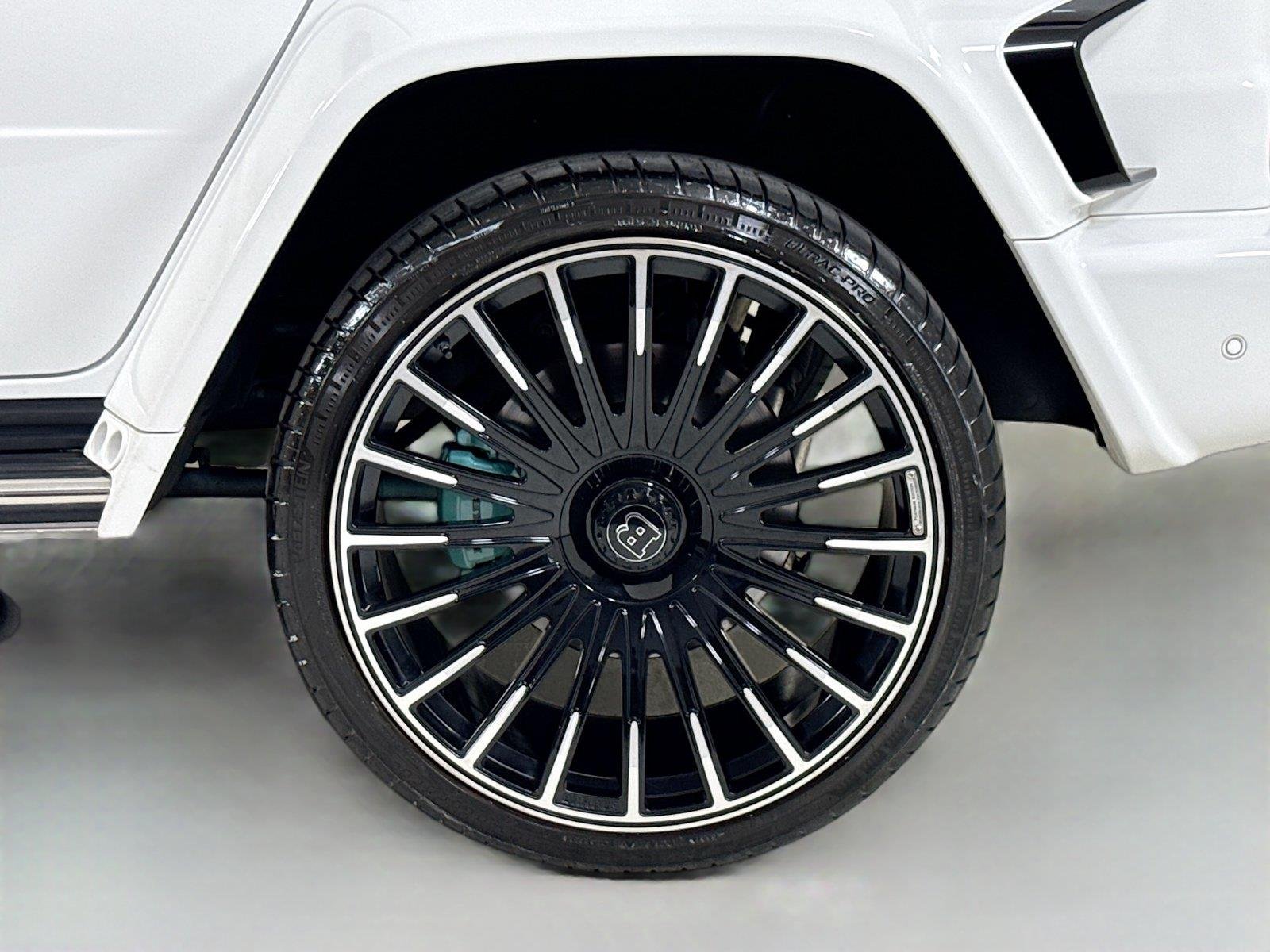Used 2024 Polar White Mercedes-Benz AMG® G 63  Brabus Custom Widebody / Custom Tiffany Interior image 47