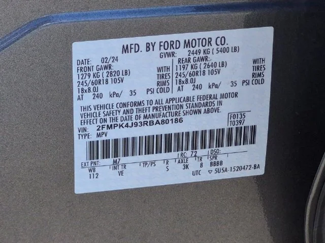 Used 2024 Gray Ford SEL image 38