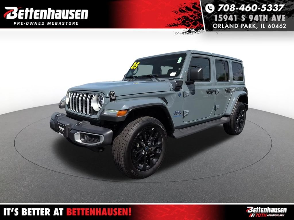 Used 2025 Gray Jeep Sahara 4xe image 1