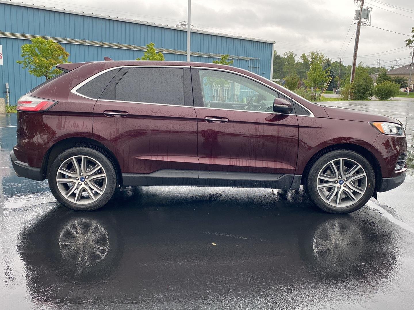 Used 2019 Burgundy Velvet Metallic Tinted Clearcoat Ford Titanium image 12