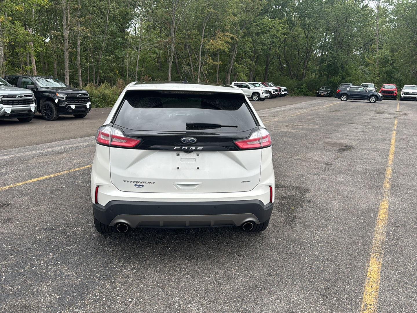 Used 2021 Star White Metallic Tri-Coat Ford Titanium image 8