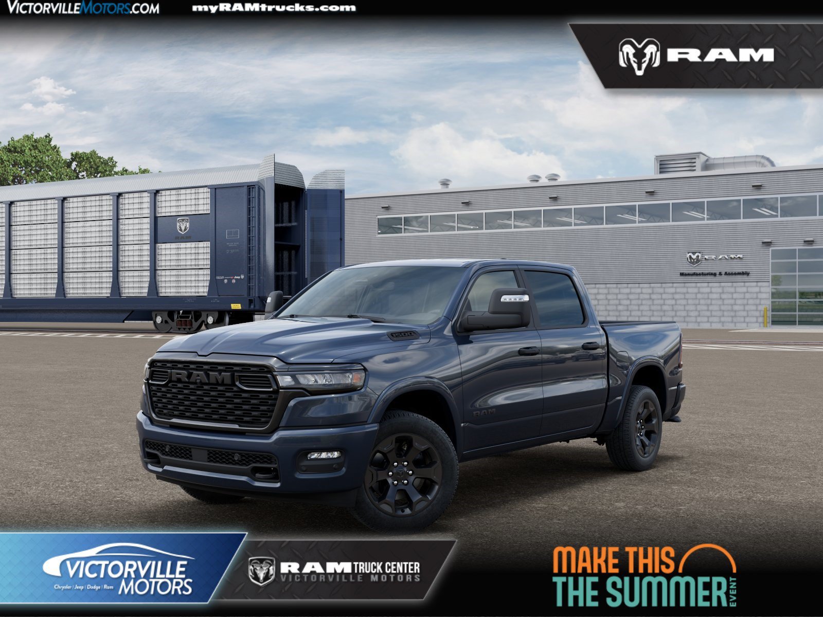 New 2026 Forged Blue Metallic Exterior Paint RAM Big Horn/Lone Star image 1