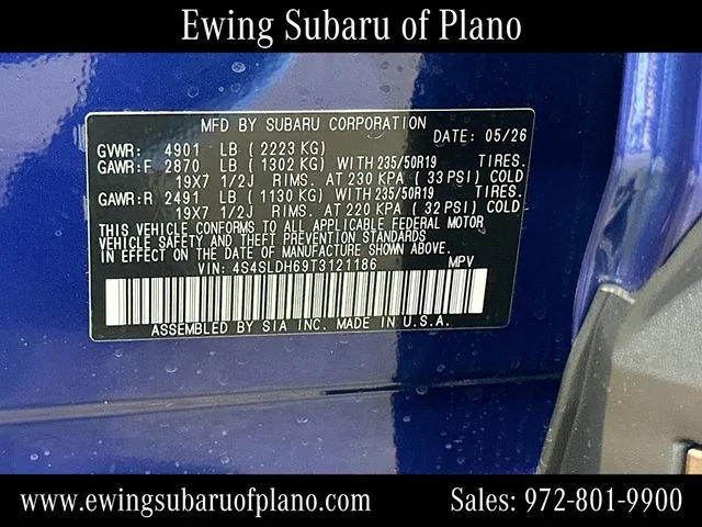 New 2026 SAPPHIRE BLUE PEARL Subaru Sport image 33