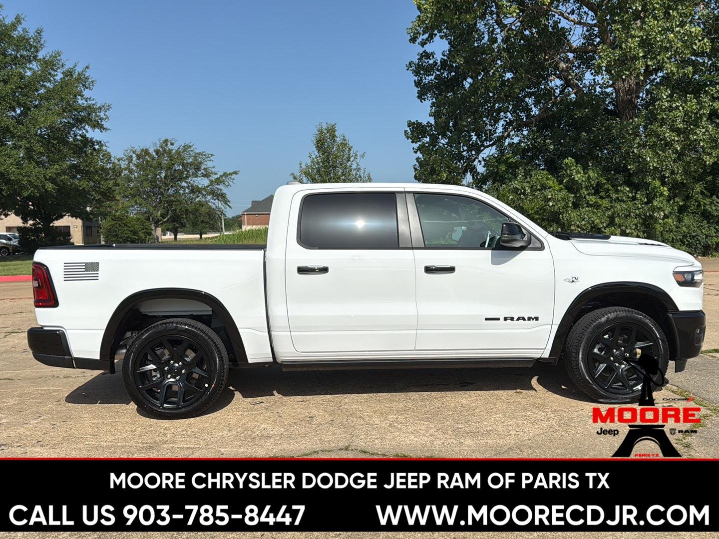 New 2026 Bright White Clear-Coat Exterior Paint RAM Laramie image 8