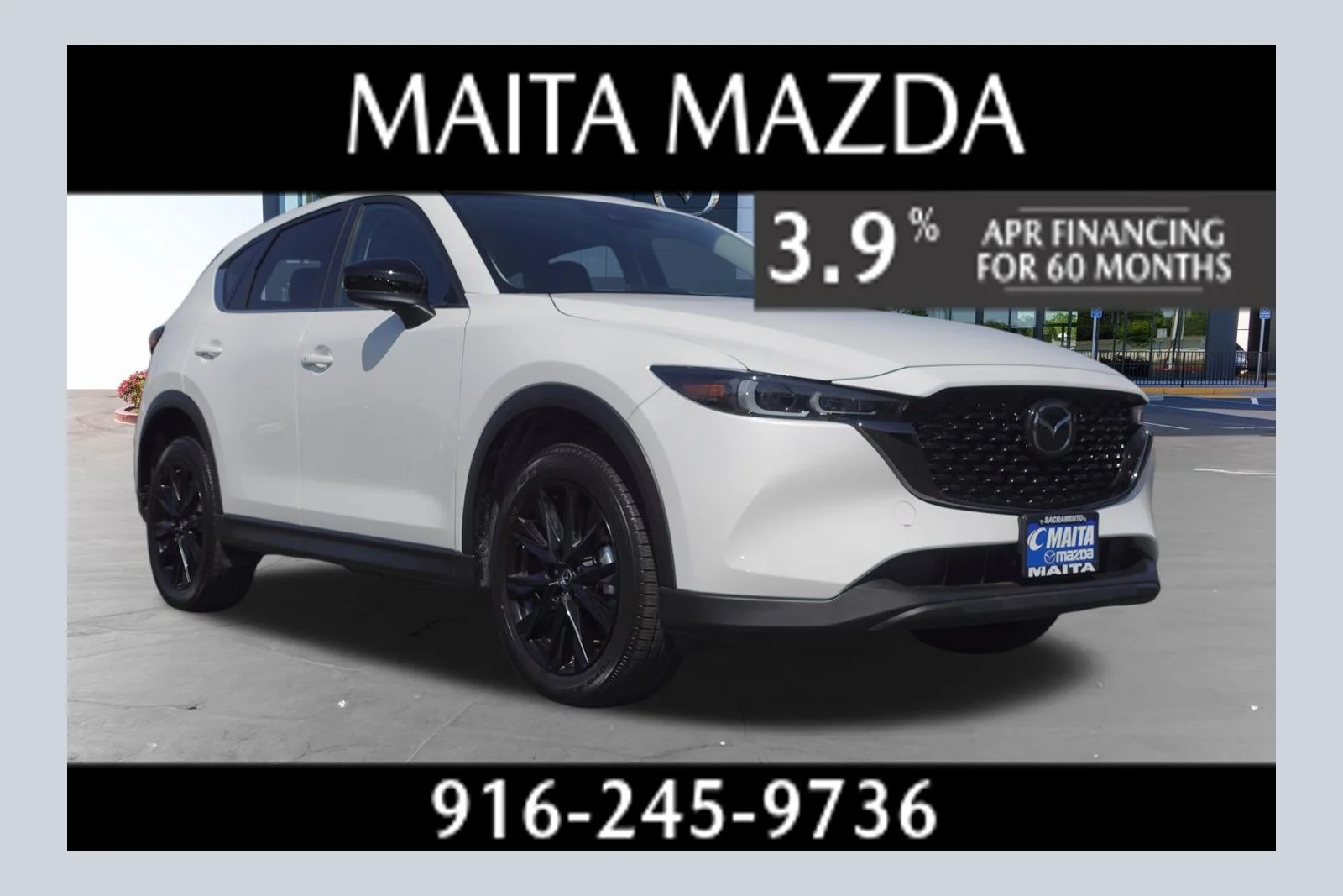 Certified Used 2025 Rhodium White Metallic Mazda 2.5 S Carbon Edition image 1
