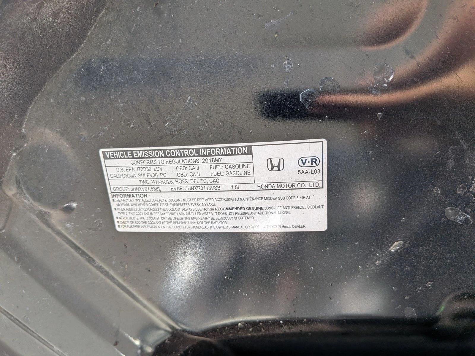 Used 2018 Black Honda EX-T image 14