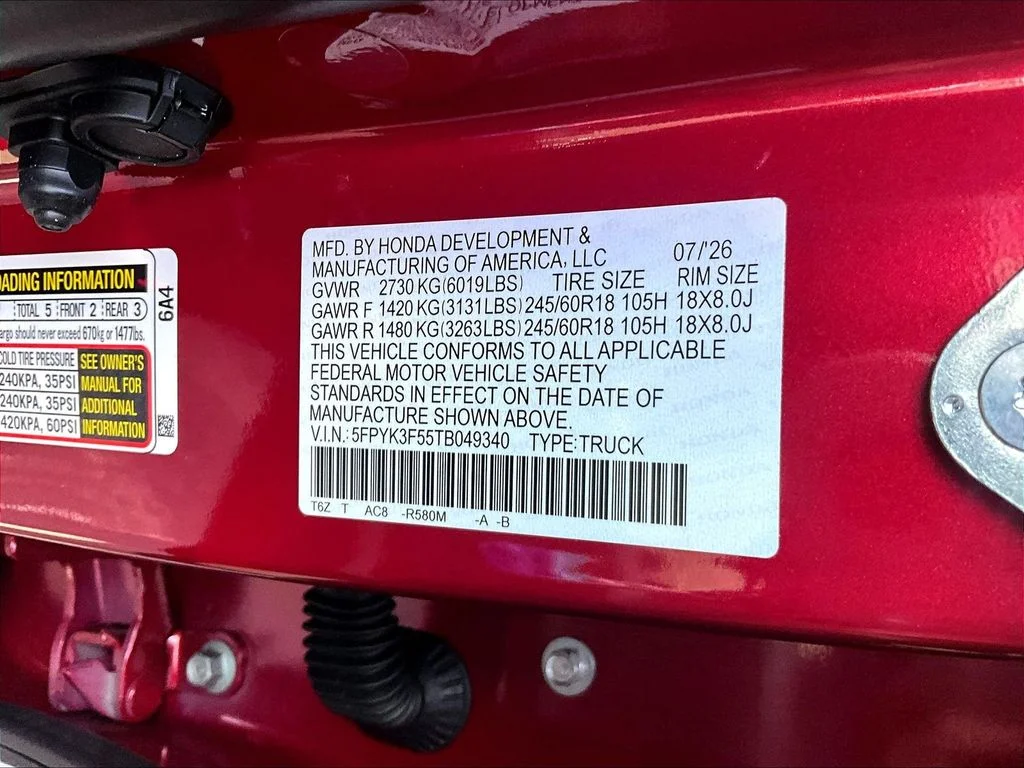 New 2026 Radiant Red Metallic II Honda RTL image 30