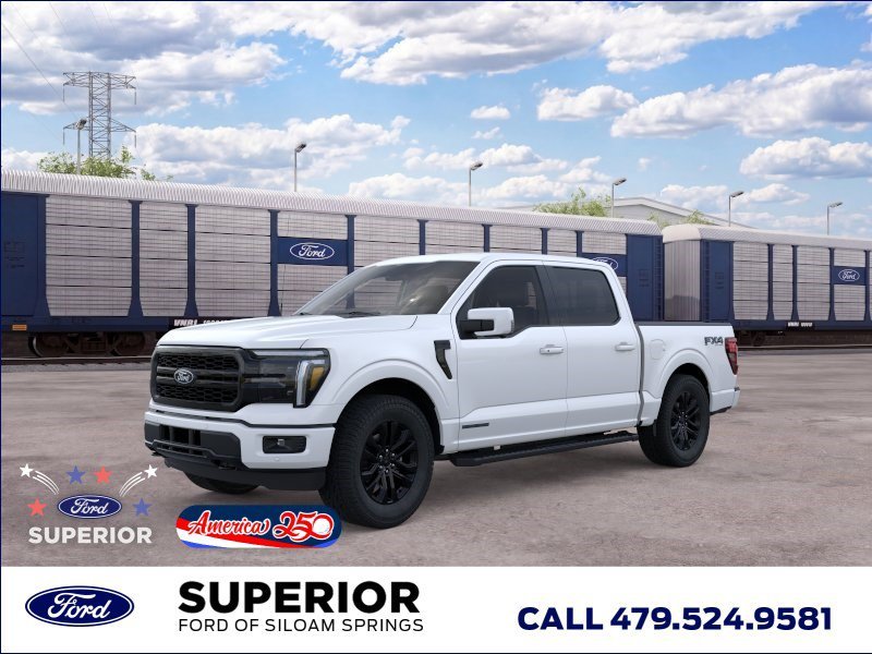 New 2026 Star White Metallic Tri-Coat Ford LARIAT image 1
