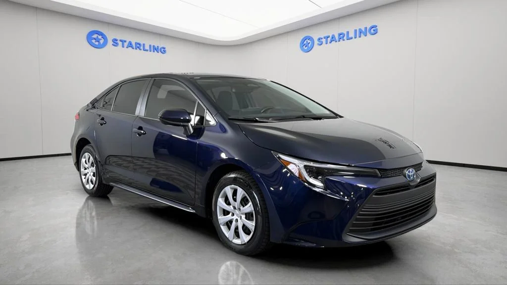 Used 2025 Blue Toyota Hybrid LE image 14