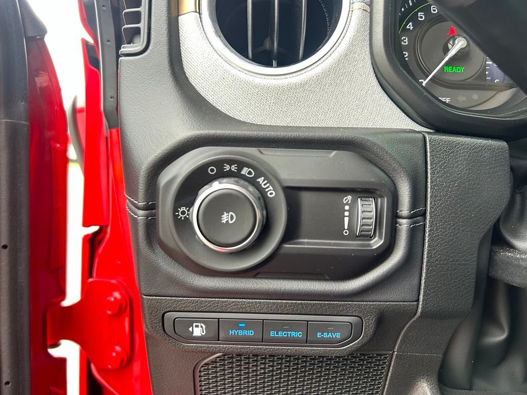 Used 2025 Firecracker Red Clearcoat Jeep Sahara 4xe image 22