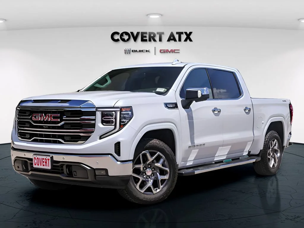 Used 2026 Glacier White Tricoat GMC SLT image 1