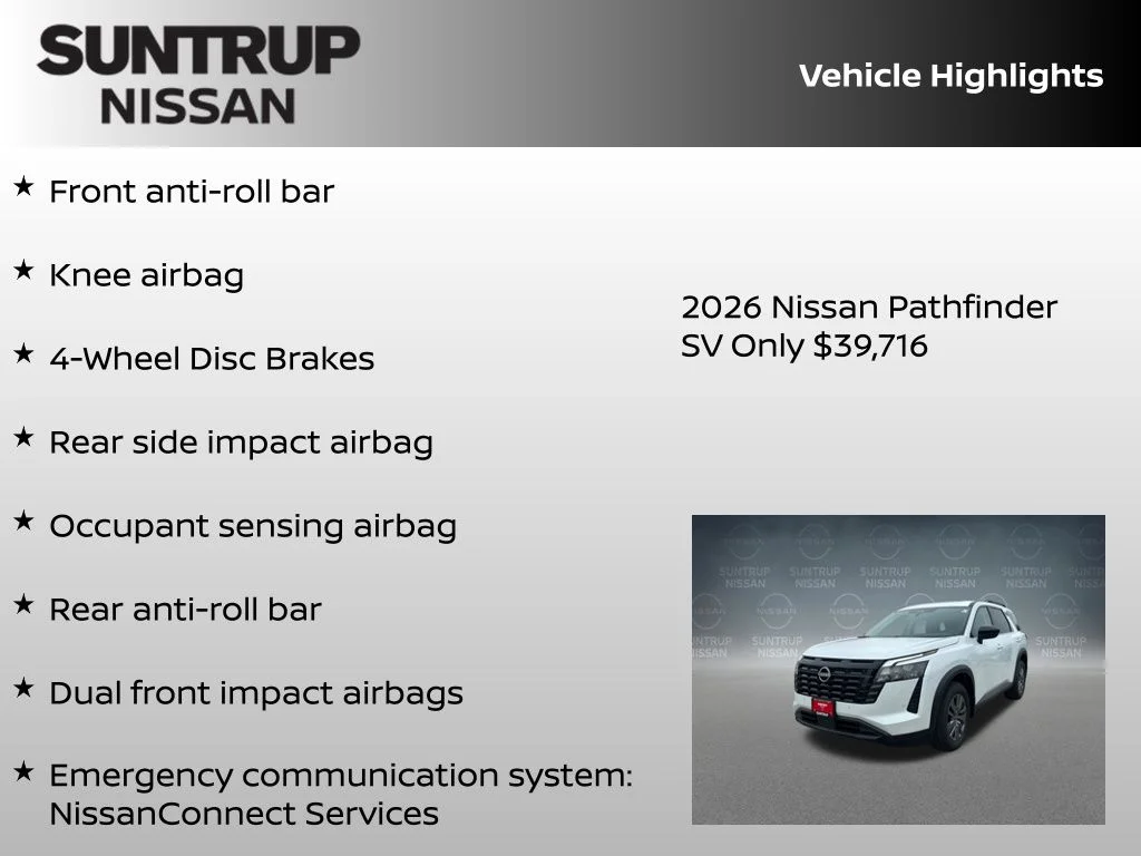 New 2026 White Nissan SV image 16