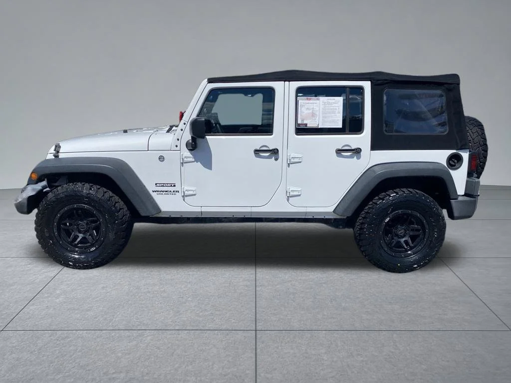 Used 2017 White Jeep Unlimited Sport image 3