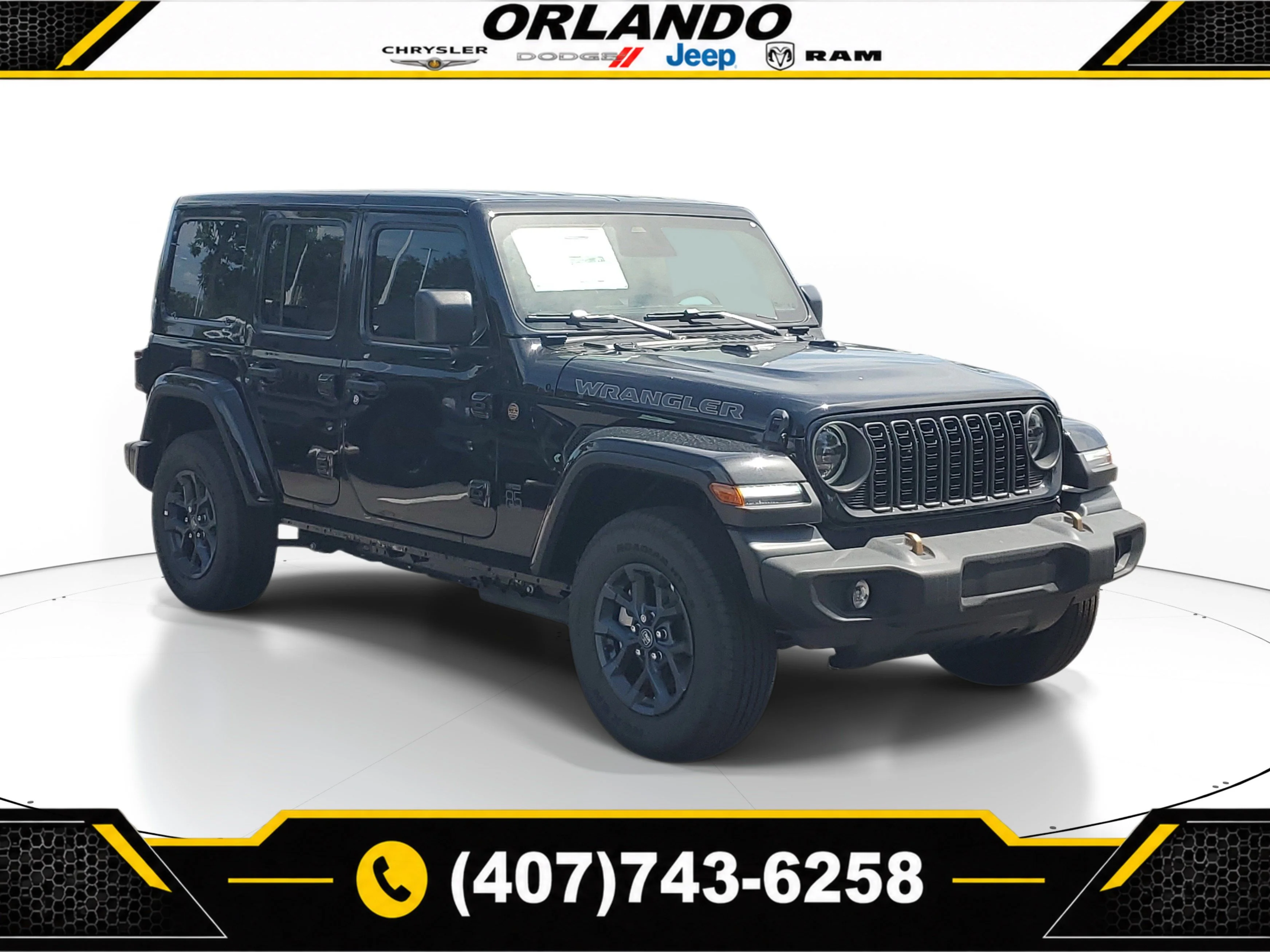 New 2026 Black Clearcoat Jeep 85th Anniversary Edition image 1