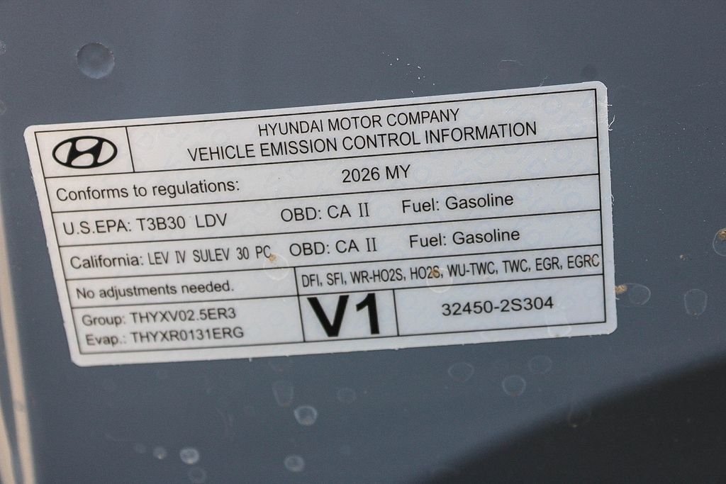 New 2026 Blue Hyundai SEL Sport image 27