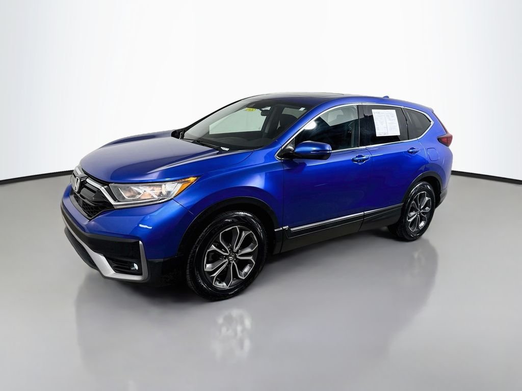 Used 2021 Obsidian Blue Pearl Honda EX image 3